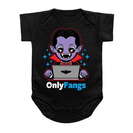 Onlyfangs Funny Cute Dracula Vampire Halloween Meme tiny thumbnail