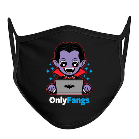 Onlyfangs Funny Cute Dracula Vampire Halloween Meme tiny thumbnail