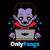 Onlyfangs Funny Cute Dracula Vampire Halloween Meme tiny thumbnail