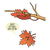 Cute Autumn Maple Leaf Fall Season Funny Cartoon tiny thumbnail