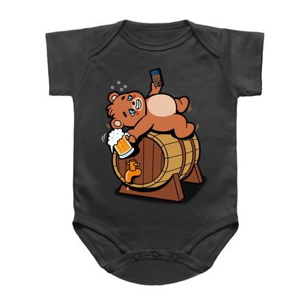 Funny Cute Drunk Oktoberfest Bear Drinking Beer tiny thumbnail