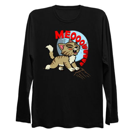 Werecat Funny Cute Spooky Werewolf Halloween Cat tiny thumbnail