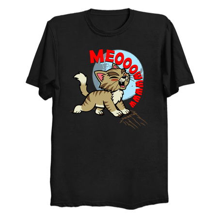 Werecat Funny Cute Spooky Werewolf Halloween Cat tiny thumbnail