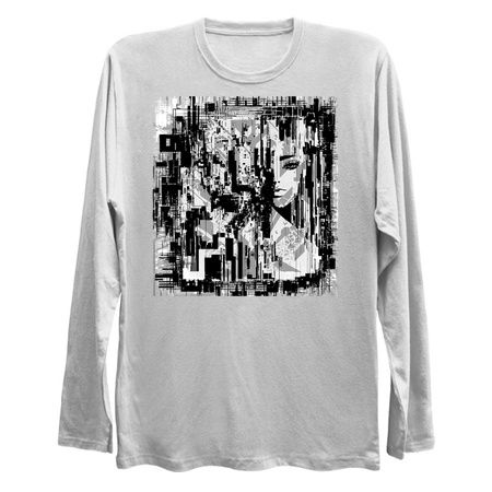 Digital Glitch Girls Power. Fractal Fracture tiny thumbnail