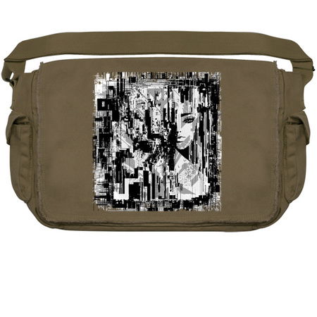 Digital Glitch Girls Power. Fractal Fracture tiny thumbnail