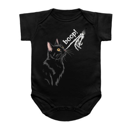 Boop! Halloween Cat and Skeleton Hand Design tiny thumbnail