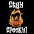 Stay Spooky: Black Cat and Jack-o'-Lantern Halloween Design tiny thumbnail