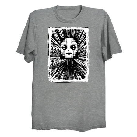 Digital Cyber Glitch Girl. Quantum Quirk tiny thumbnail