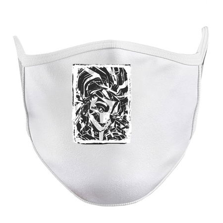 Digital Cyber Glitch Girl. Fractal Fury tiny thumbnail