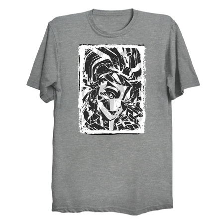 Digital Cyber Glitch Girl. Fractal Fury tiny thumbnail