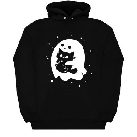 Spooky Cat Snatcher - Ghost Holding Black Cat tiny thumbnail