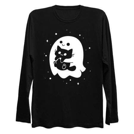 Spooky Cat Snatcher - Ghost Holding Black Cat tiny thumbnail