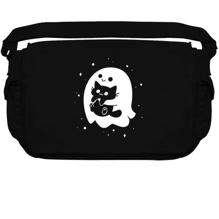 Spooky Cat Snatcher - Ghost Holding Black Cat tiny thumbnail