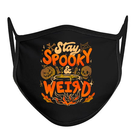 Stay Spooky and Weird - Dark Cute Evil Halloween Pumpkin Lettering Gift tiny thumbnail
