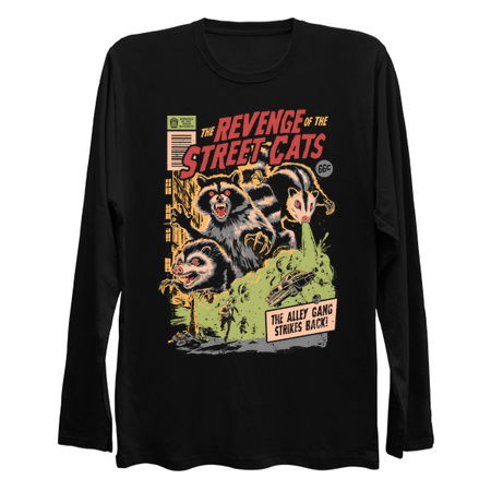 The Revenge of the Street Cats - Dark Horror Movie Raccoon Possum Poster Gift tiny thumbnail