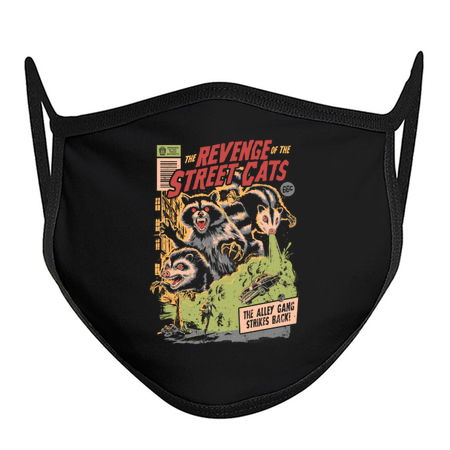 The Revenge of the Street Cats - Dark Horror Movie Raccoon Possum Poster Gift tiny thumbnail