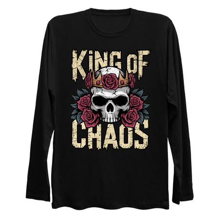 King of Chaos Skull Rose Crown Design tiny thumbnail