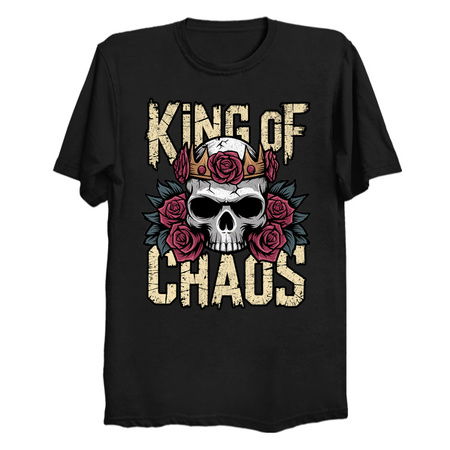 King of Chaos Skull Rose Crown Design tiny thumbnail