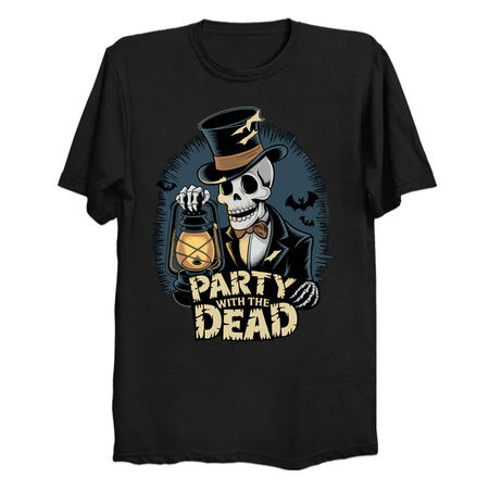 Party With The Dead Skeleton Lantern Design tiny thumbnail