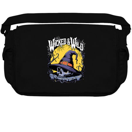 Wicked & Wild Skull with Witch Hat Halloween Design tiny thumbnail