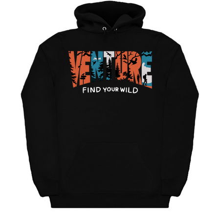 Venture Find Your Wild" Adventure Silhouette Design tiny thumbnail