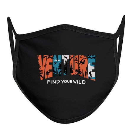 Venture Find Your Wild" Adventure Silhouette Design tiny thumbnail