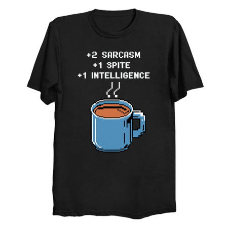 Retro Pixel Coffee Power-Up Design tiny thumbnail