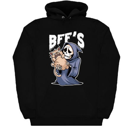 BFF's Grim Reaper and Cat Cartoon Design tiny thumbnail