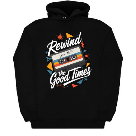 Rewind the Good Times" Retro Mixtape Design tiny thumbnail