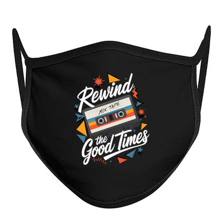 Rewind the Good Times" Retro Mixtape Design tiny thumbnail