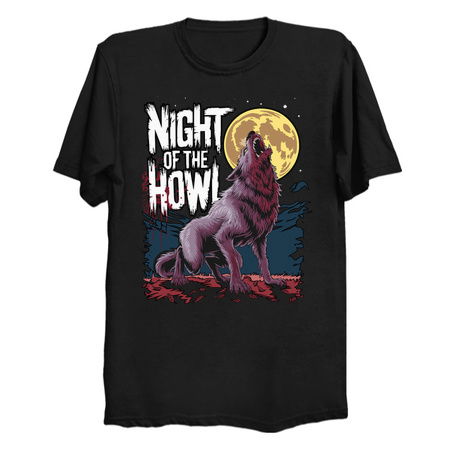 Night of the Howl Halloween Wolf Design tiny thumbnail