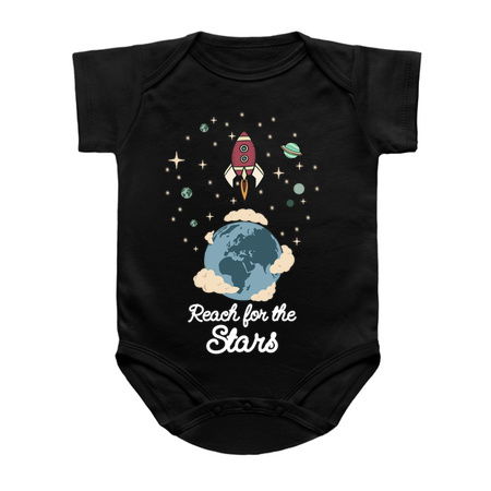 Reach for the Stars Motivational Rocket Design tiny thumbnail