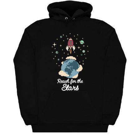 Reach for the Stars Motivational Rocket Design tiny thumbnail