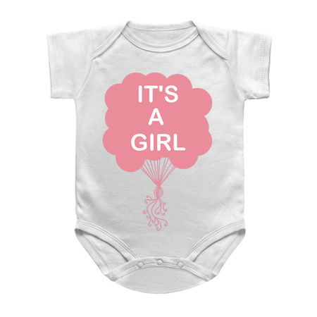 It's A Girl Pink Balloon Baby Shower tiny thumbnail