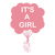 It's A Girl Pink Balloon Baby Shower tiny thumbnail