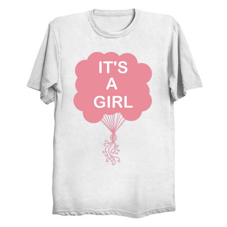 It's A Girl Pink Balloon Baby Shower tiny thumbnail