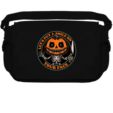 Smiling Creepy Pumpkin - Spooky Halloween Gift tiny thumbnail