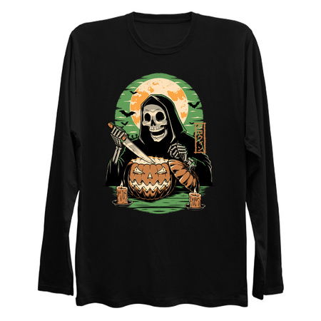 Halloween Pumpkin Carving - Scary Creepy Skeleton tiny thumbnail