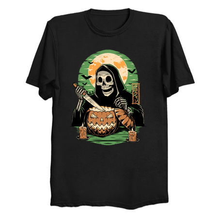 Halloween Pumpkin Carving - Scary Creepy Skeleton tiny thumbnail