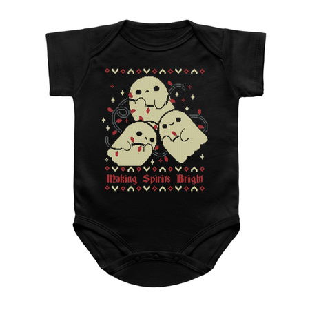 Cute Ghosts Making Spirits Bright UGLY CHRISTMAS tiny thumbnail