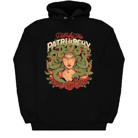 Petrify The Patriarchy - Sarcasm Medusa Greek Mythology Feminism Dark Cool Gift tiny thumbnail