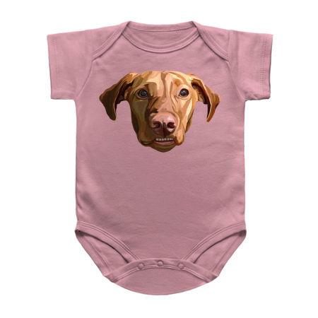 Funny Grinning Vizsla Dog Portrait tiny thumbnail