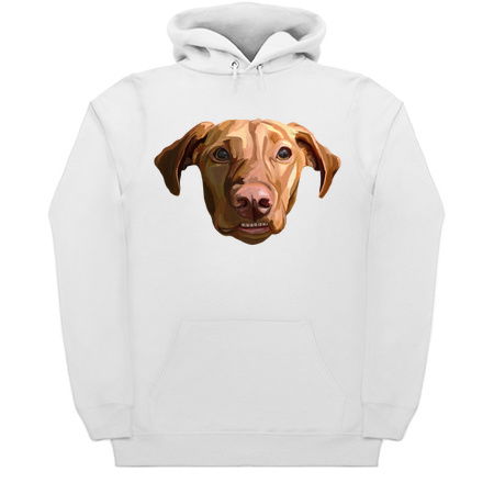 Funny Grinning Vizsla Dog Portrait tiny thumbnail