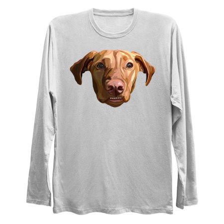 Funny Grinning Vizsla Dog Portrait tiny thumbnail