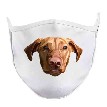 Funny Grinning Vizsla Dog Portrait tiny thumbnail