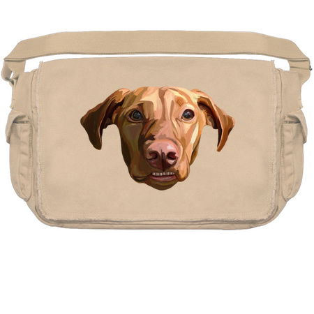 Funny Grinning Vizsla Dog Portrait tiny thumbnail