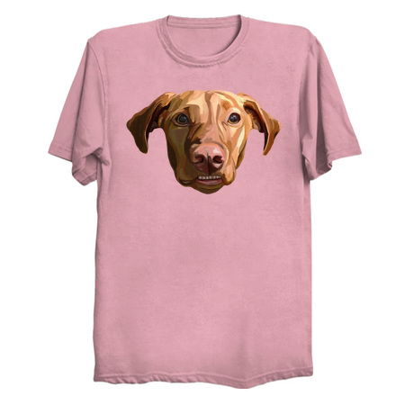 Funny Grinning Vizsla Dog Portrait tiny thumbnail