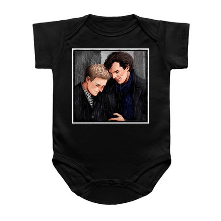 Johnlock Sherlock and Watson Portrait tiny thumbnail