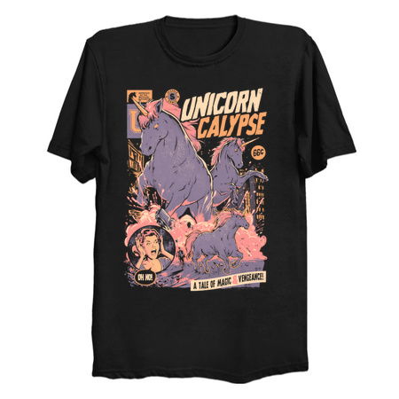 Unicorncalypse - Dark Horror Movie Unicorns Poster Gift tiny thumbnail