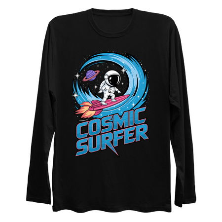 Cosmic Surfer Astronaut Space Adventure Design tiny thumbnail